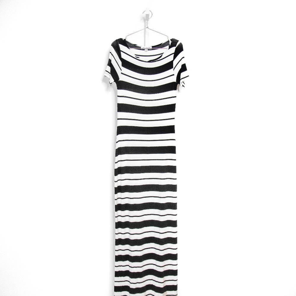 Amour Vert Striped Maxi Dress